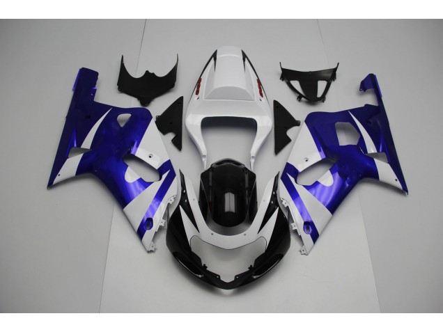 Weiß & Blau 01-03 GSXR 600-750 Motorrad Verkleidung