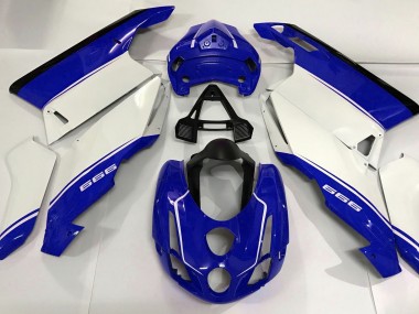 Weiß Blau & Schwarz 03-04 Ducati 749 999 Motorrad Verkleidung