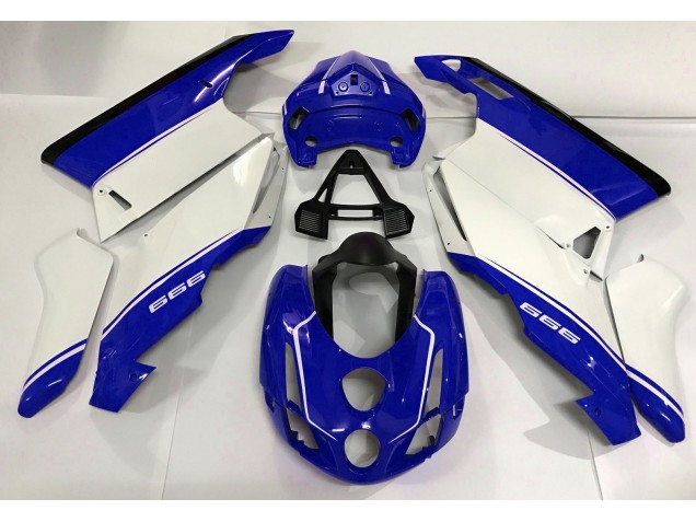 Weiß Blau & Schwarz 03-04 Ducati 749 999 Motorrad Verkleidung