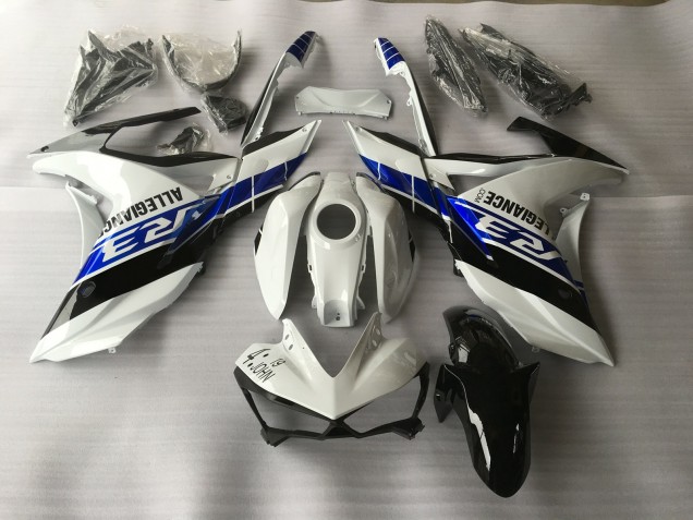 Weiß Blau & Schwarz 15-18 R3 Motorrad Verkleidung