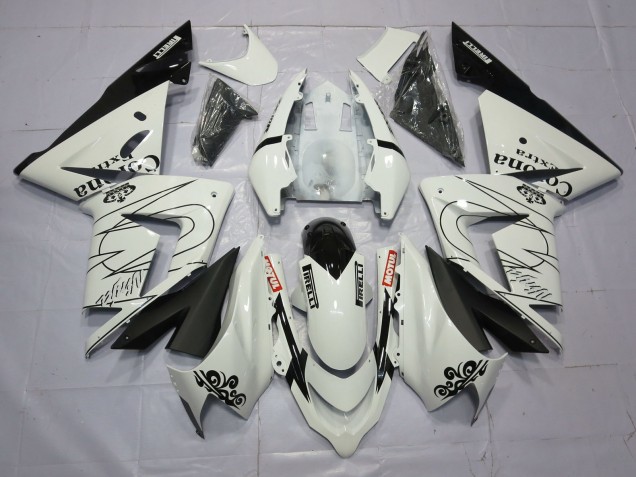 Weiß Corona 04-05 ZX10R Motorrad Verkleidung