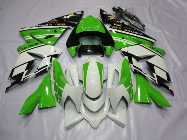 Weiß Grün 04-05 ZX10R Motorrad Verkleidung