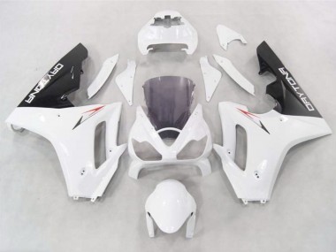 Weiß Mit Schwarzen Unterteilen 06-08 Daytona 675 Motorrad Verkleidung