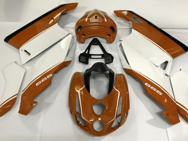 Weiß Orange & Schwarz 03-04 Ducati 749 999 Motorrad Verkleidung