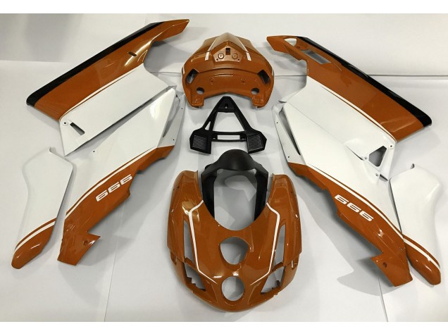 Weiß Orange & Schwarz 03-04 Ducati 749 999 Motorrad Verkleidung Weiß Orange & Schwarz 03-04 Ducati 749 999 Motorrad Verkleidung