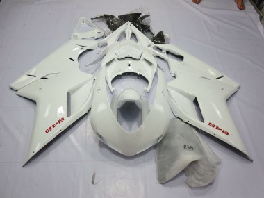 Weiß Perlmutt 07-14 Ducati 848 1098 1198 Motorrad Verkleidung