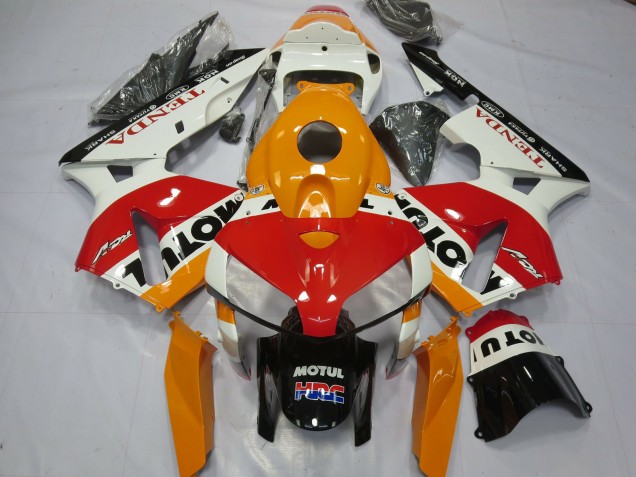 Weiß Repsol 05-06 CBR600RR Motorrad Verkleidung Weiß Repsol 05-06 CBR600RR Motorrad Verkleidung