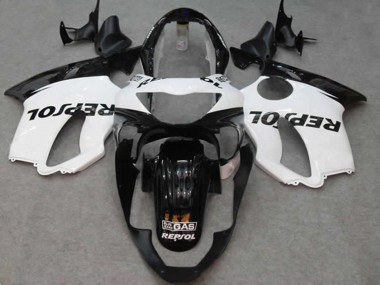 Weiß Repsol 99-00 CBR600 F4 Motorrad Verkleidung