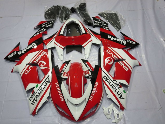 Weiß Rot 06-07 ZX10R Motorrad Verkleidung Weiß Rot 06-07 ZX10R Motorrad Verkleidung