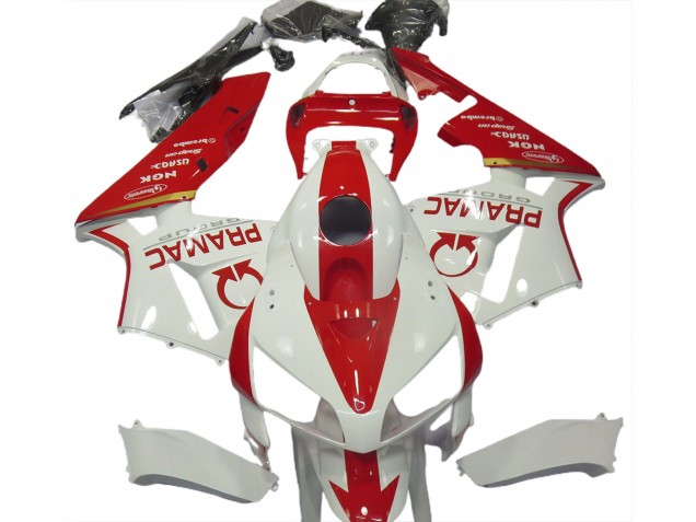 Weiß & Rot Individuell 05-06 CBR600RR Motorrad Verkleidung