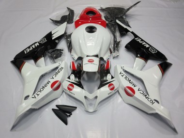 Weiß & Rot Konica Minolta 07-08 CBR600RR Motorrad Verkleidung