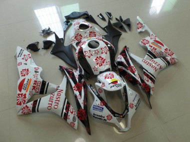 Weiß & Rot Nastro Azzurro 07-08 CBR600RR Motorrad Verkleidung