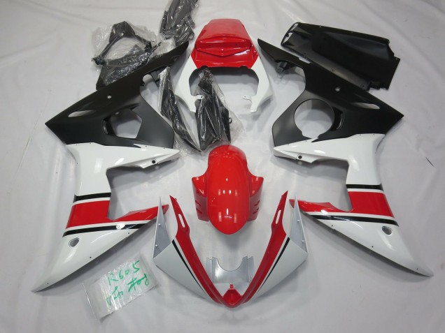 Weiß Rot & Schwarz 05 R6 Motorrad Verkleidung