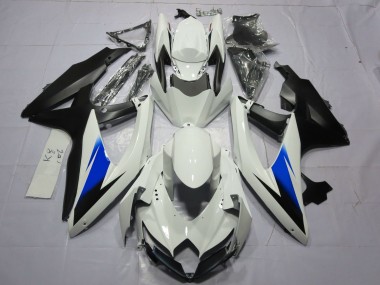 Weiß & Schwarz 08-10 GSXR 600-750 Motorrad Verkleidung