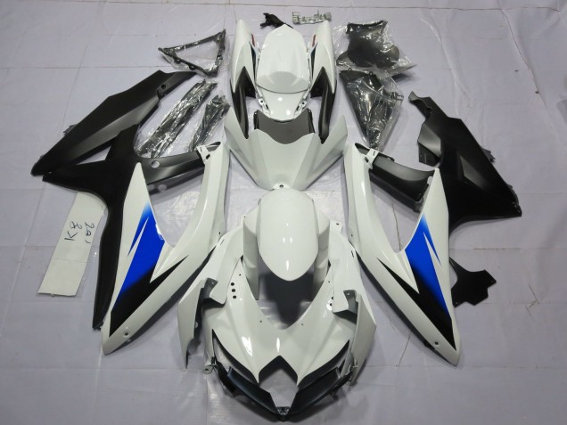 Weiß & Schwarz 08-10 GSXR 600-750 Motorrad Verkleidung