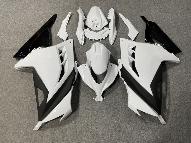 Weiß & Schwarz Glänzend 13-18 Ninja 300 Motorrad Verkleidung Weiß & Schwarz Glänzend 13-18 Ninja 300 Motorrad Verkleidung