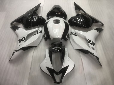Weiß / Schwarz Repsol Einfarbig 09-12 CBR600RR Motorrad Verkleidung