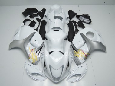 Weiß & Silber 08-20 GSXR 1300 Motorrad Verkleidung