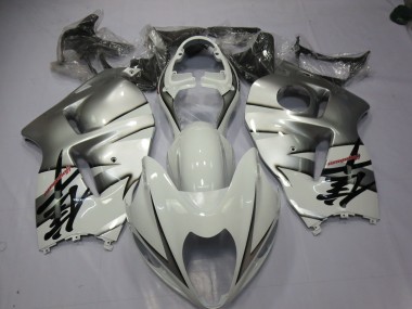 Weiß & Silber 97-07 GSXR 1300 Motorrad Verkleidung