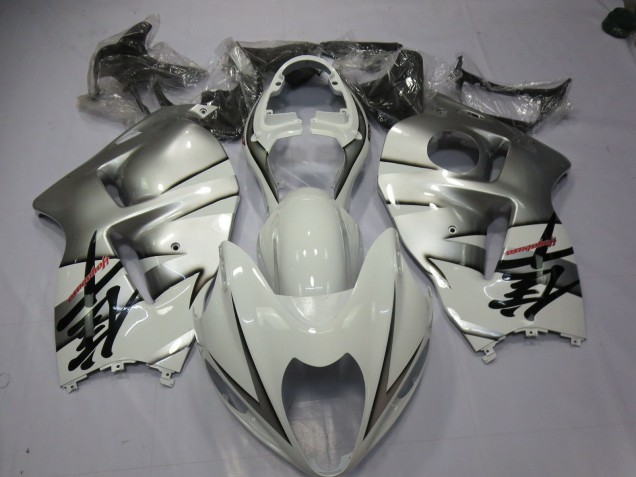 Weiß & Silber 97-07 GSXR 1300 Motorrad Verkleidung