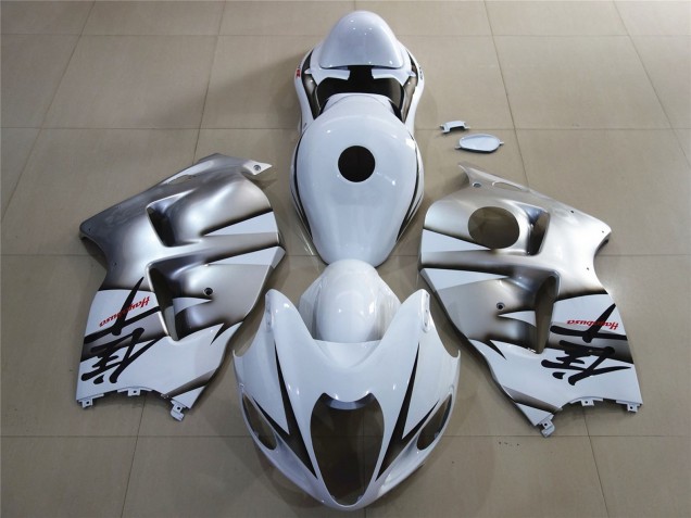 Weiß & Silber Glänzend 97-07 GSXR 1300 Motorrad Verkleidung