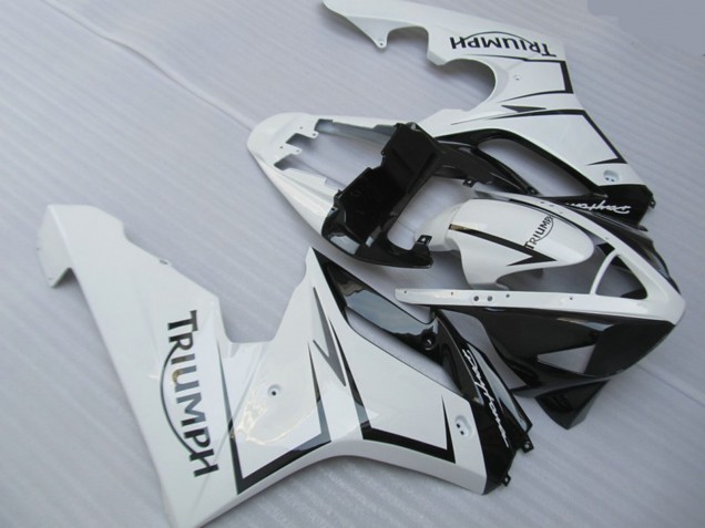Weiß Silber & Schwarz 06-08 Daytona 675 Motorrad Verkleidung Weiß Silber & Schwarz 06-08 Daytona 675 Motorrad Verkleidung