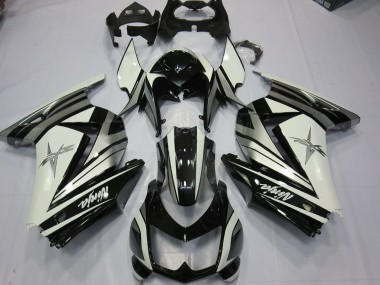 Weiß-Silberner Stern 08-12 Ninja 250 Motorrad Verkleidung