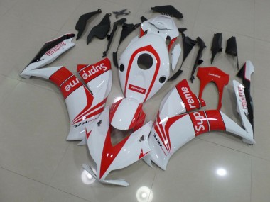 Weiß Supreme 12-16 CBR1000RR Motorrad Verkleidung