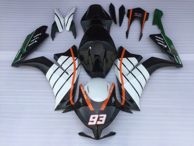 93 Baracuda Weiß & Schwarz 12-16 CBR1000RR Motorrad Verkleidung