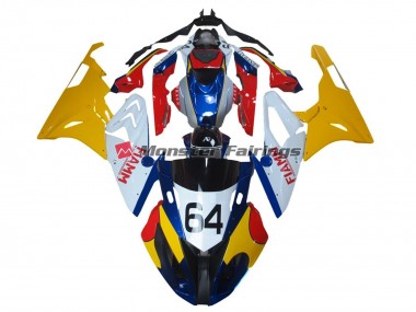 Alien Blau & Weiß 09-14 S1000RR Motorrad Verkleidung