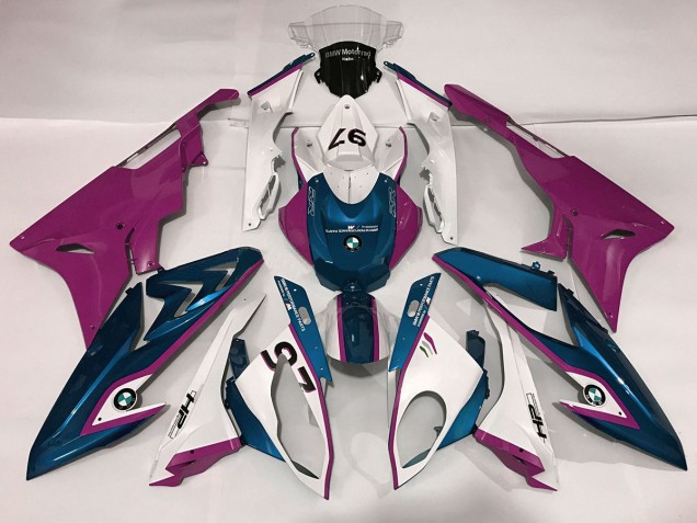 Alien Blau & Weiß 09-14 S1000RR Motorrad Verkleidung Alien Blau & Weiß 09-14 S1000RR Motorrad Verkleidung