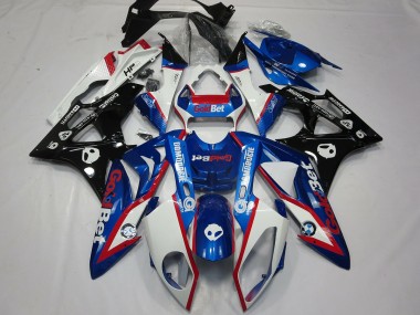 Alien Blau & Weiß 09-14 S1000RR Motorrad Verkleidung