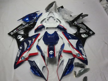 Alien Blau & Weiß 09-14 S1000RR Motorrad Verkleidung
