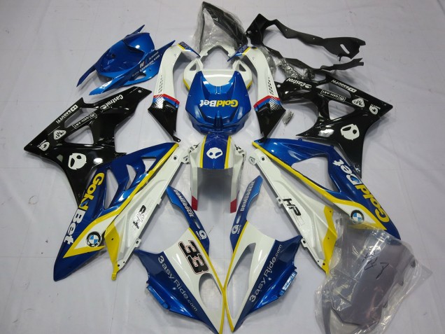 Alien Blau & Weiß 09-14 S1000RR Motorrad Verkleidung
