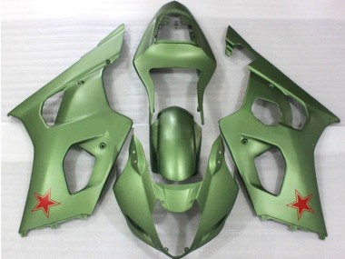 Armeegrün 03-04 GSXR 1000 Motorrad Verkleidung