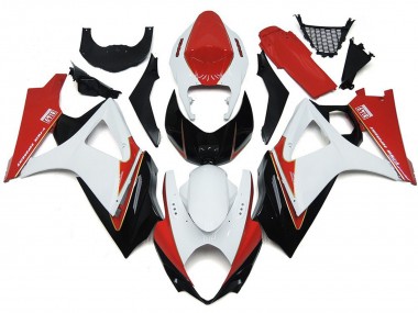 Benutzerdefiniert Rot & Weiß Mit Schwarz 07-08 GSXR 1000 Motorrad Verkleidung
