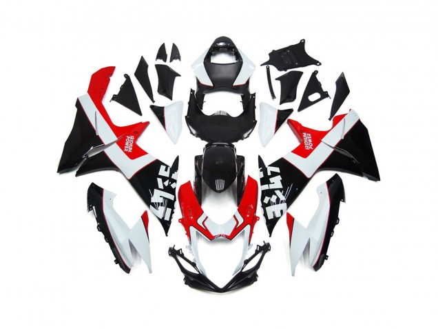 Benutzerdefiniert Rot & Schwarz Mit Logos 11-24 GSXR 600-750 Motorrad Verkleidung Benutzerdefiniert Rot & Schwarz Mit Logos 11-24 GSXR 600-750 Motorrad Verkleidung