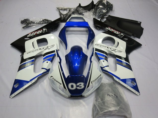Blauweiß 03 98-02 R6 Motorrad Verkleidung Blauweiß 03 98-02 R6 Motorrad Verkleidung