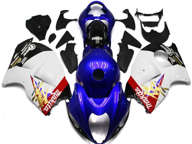 Blau & Weiß Custom Logo 97-07 GSXR 1300 Motorrad Verkleidung Blau & Weiß Custom Logo 97-07 GSXR 1300 Motorrad Verkleidung