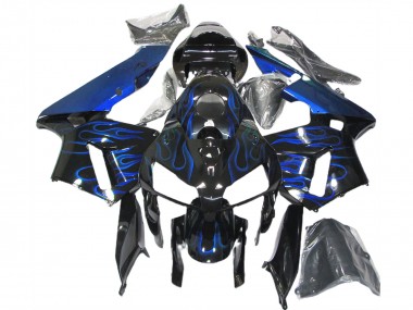 Blau Glänzend Flame 05-06 CBR600RR Motorrad Verkleidung