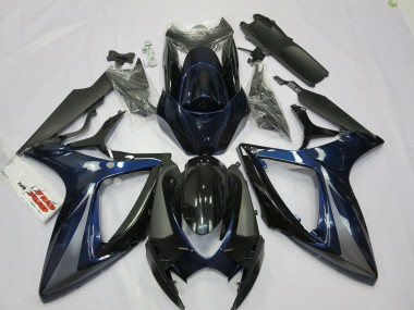 Blau & Grau 06-07 GSXR 600-750 Motorrad Verkleidung