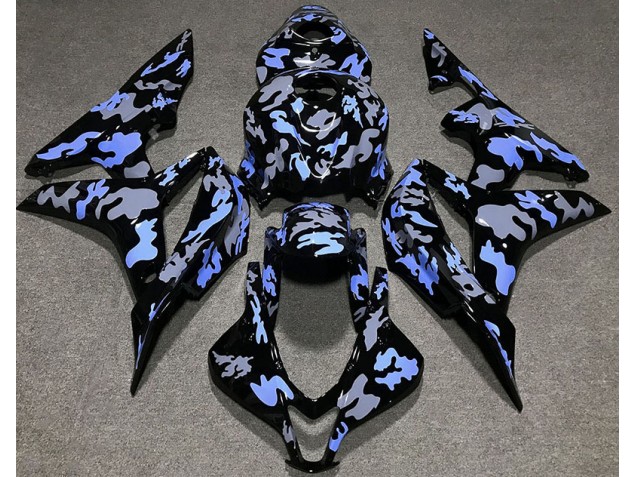 Blau & Grau Camouflage 07-08 CBR600RR Motorrad Verkleidung