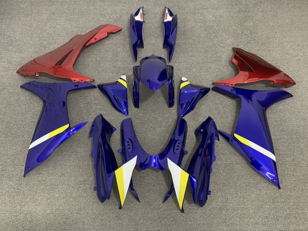 Blau Mit Roten Unterteilen 11-24 GSXR 600-750 Motorrad Verkleidung