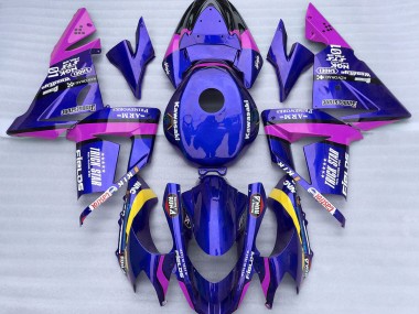 Blau & Pink Trickstar 04-05 ZX10R Motorrad Verkleidung