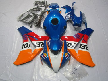 Blau Repsol & Rot 08-11 CBR1000RR Motorrad Verkleidung