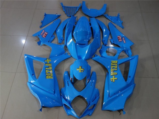 Blau Rizla 07-08 GSXR 1000 Motorrad Verkleidung Blau Rizla 07-08 GSXR 1000 Motorrad Verkleidung