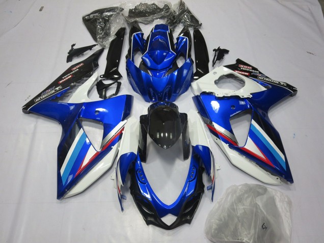 Blauweiß & Rot 08-10 GSXR 600-750 Motorrad Verkleidung