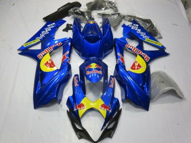 Blau Rot Bull 07-08 GSXR 1000 Motorrad Verkleidung