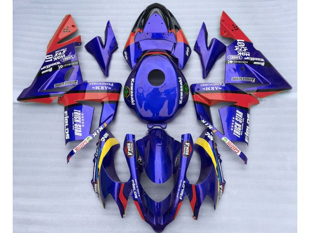Blau & Rot Trickstar 04-05 ZX10R Motorrad Verkleidung Blau & Rot Trickstar 04-05 ZX10R Motorrad Verkleidung