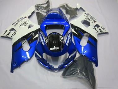 Blau & Schwarz 01-03 GSXR 600-750 Motorrad Verkleidung